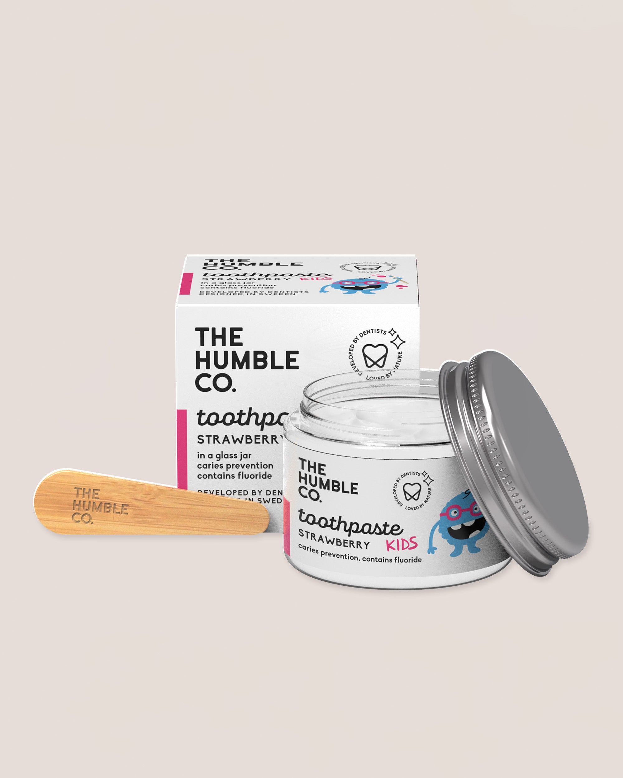 Kids Natural Toothpaste in Jar - Strawberry