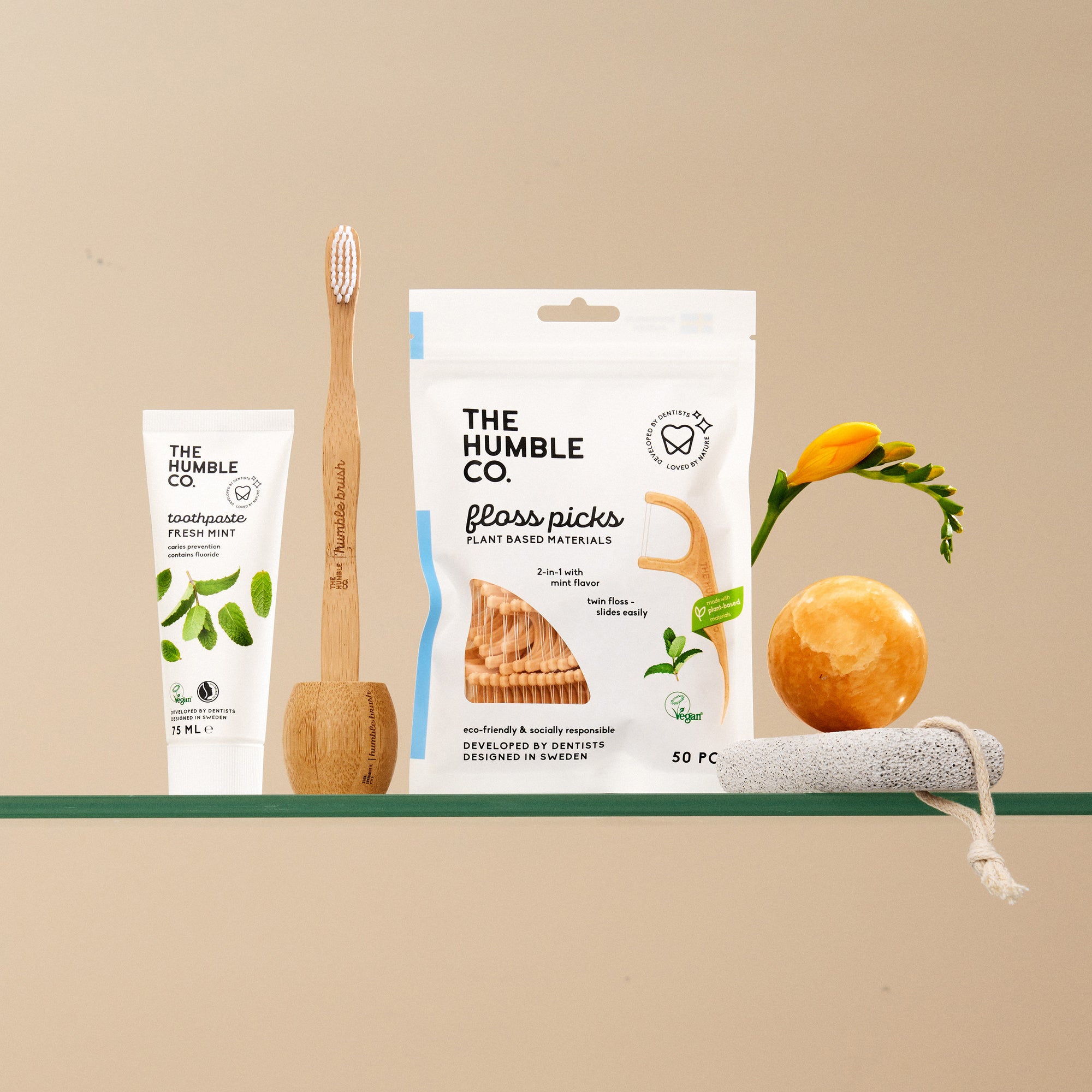 The Humble Co. Products placed together at an shelf