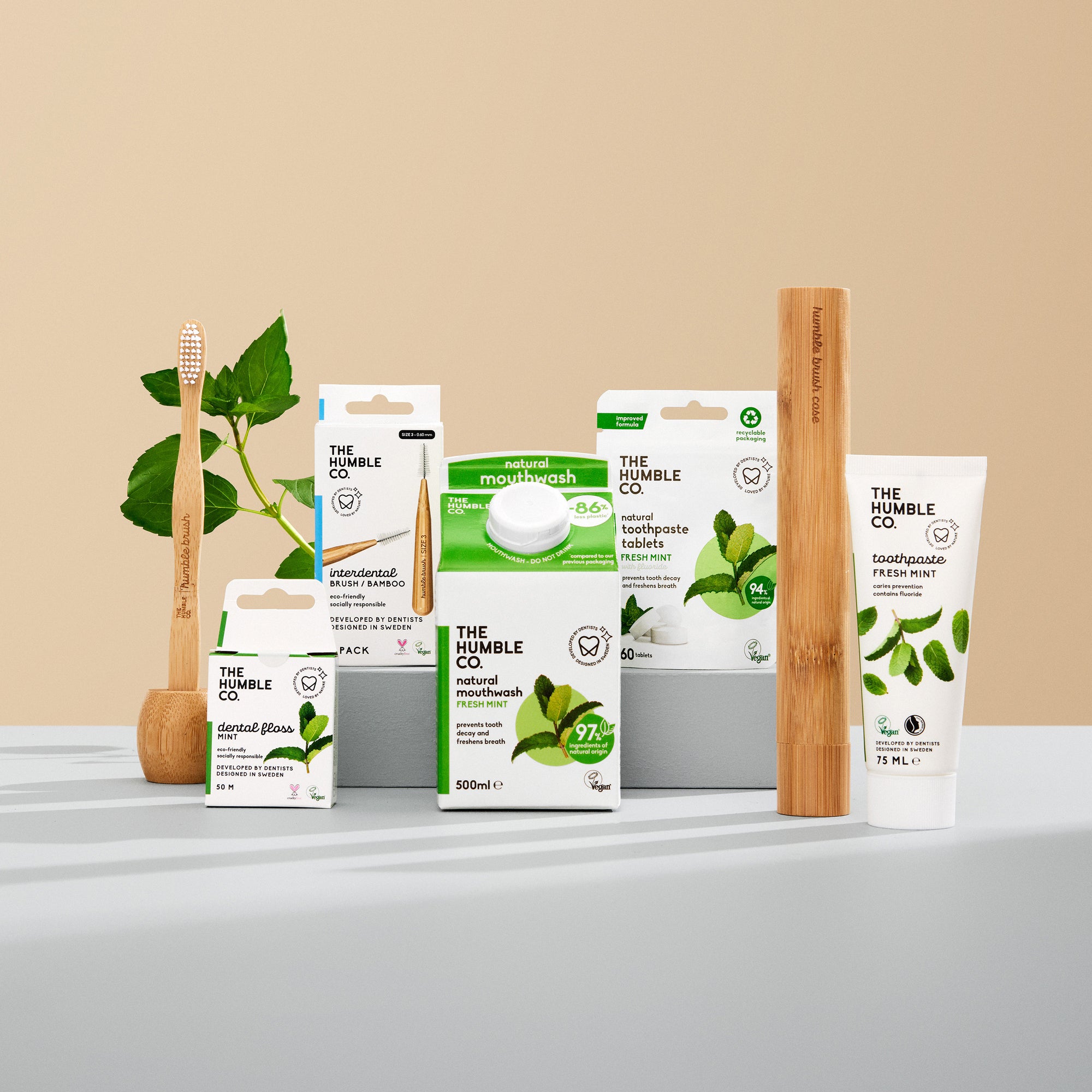 The Humble Co. products standing together