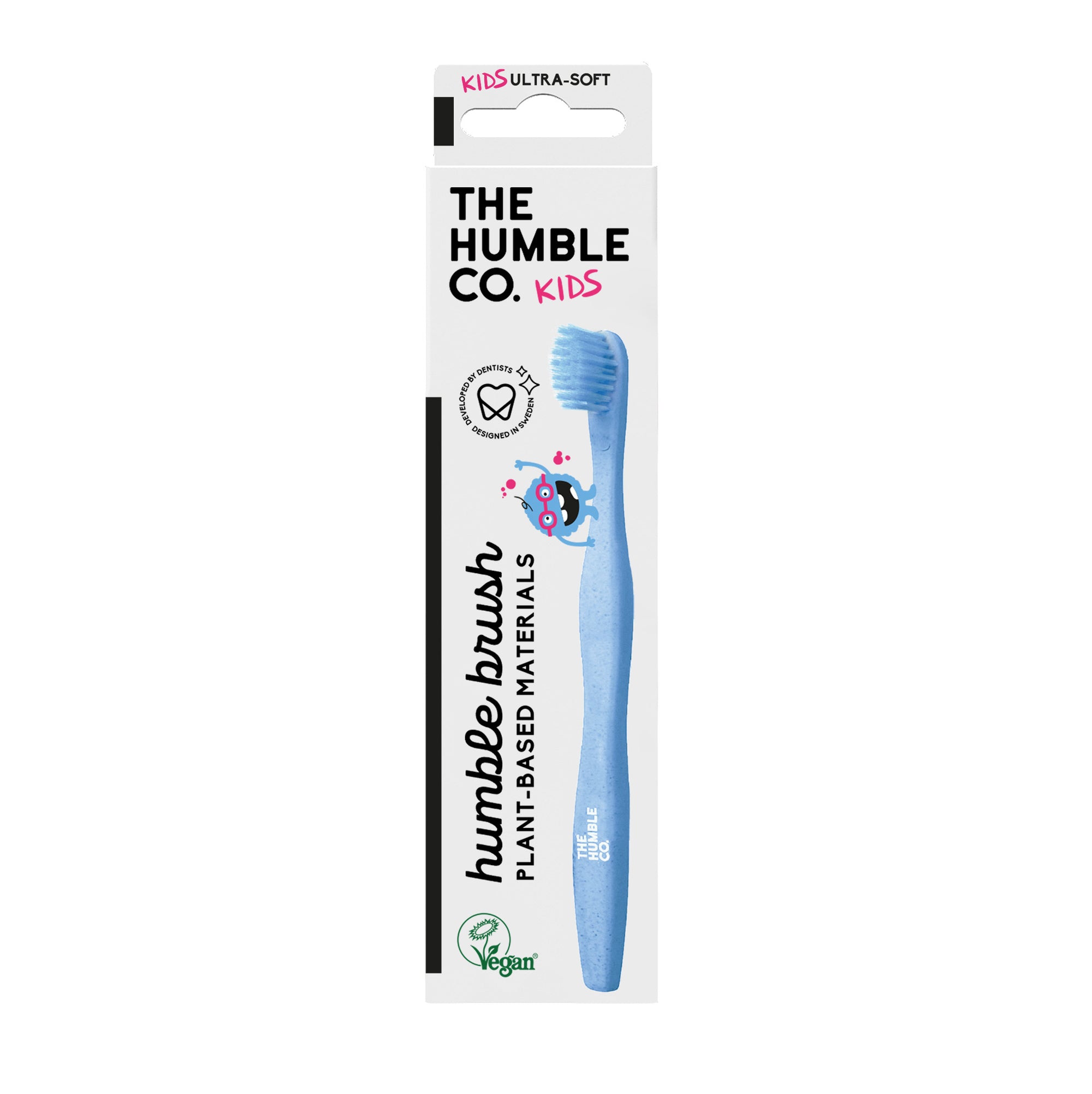 Brosse à dents Humble Brush à base de plantes pour enfants - Bleu