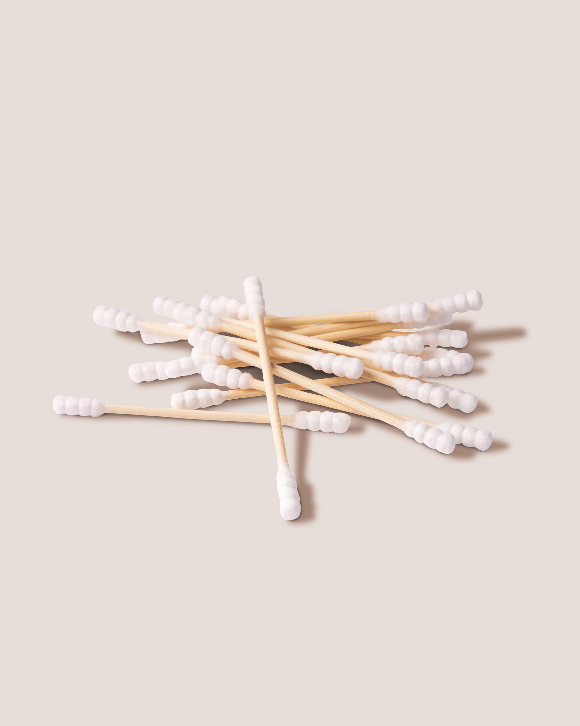 Natural Cotton Swabs Bamboo Spiral tip 100pcs