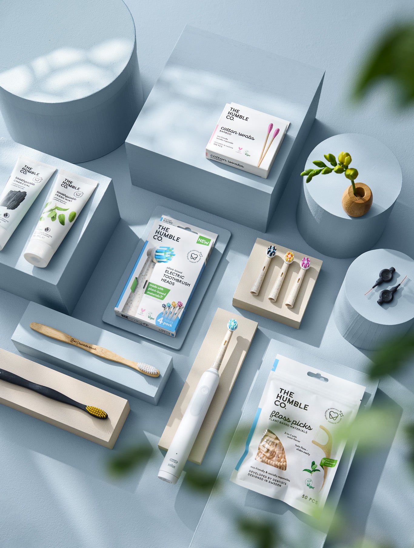 Products in display together