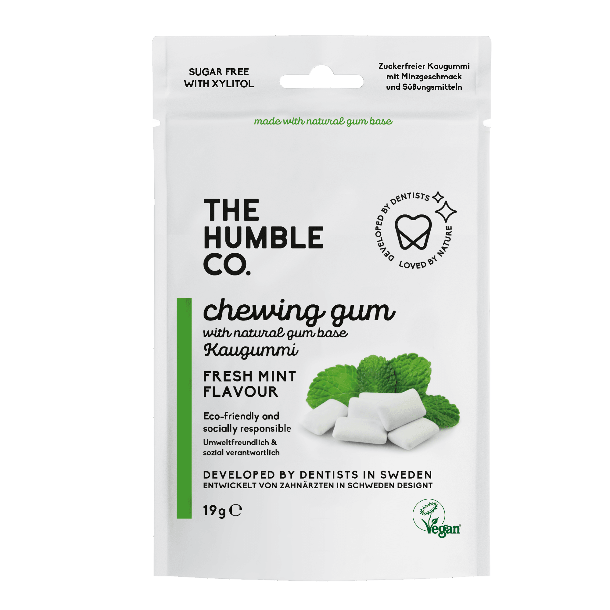Natural Chewing Gum, Fresh Mint, Vegan