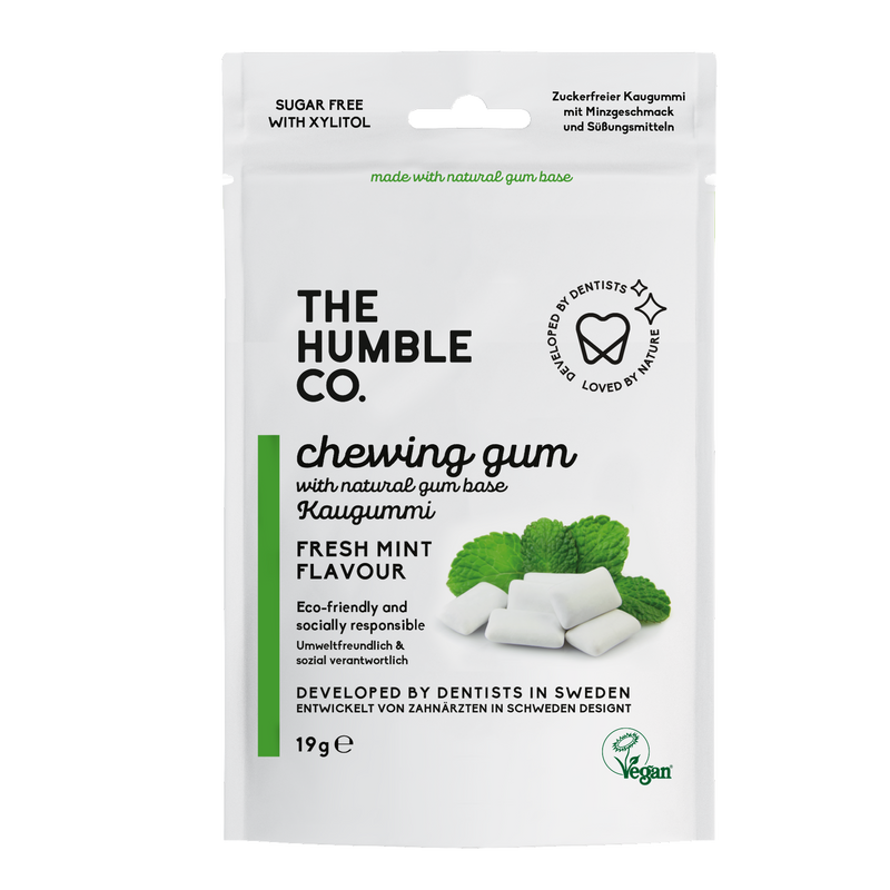 4x Natural Chewing Gum - Fresh Mint