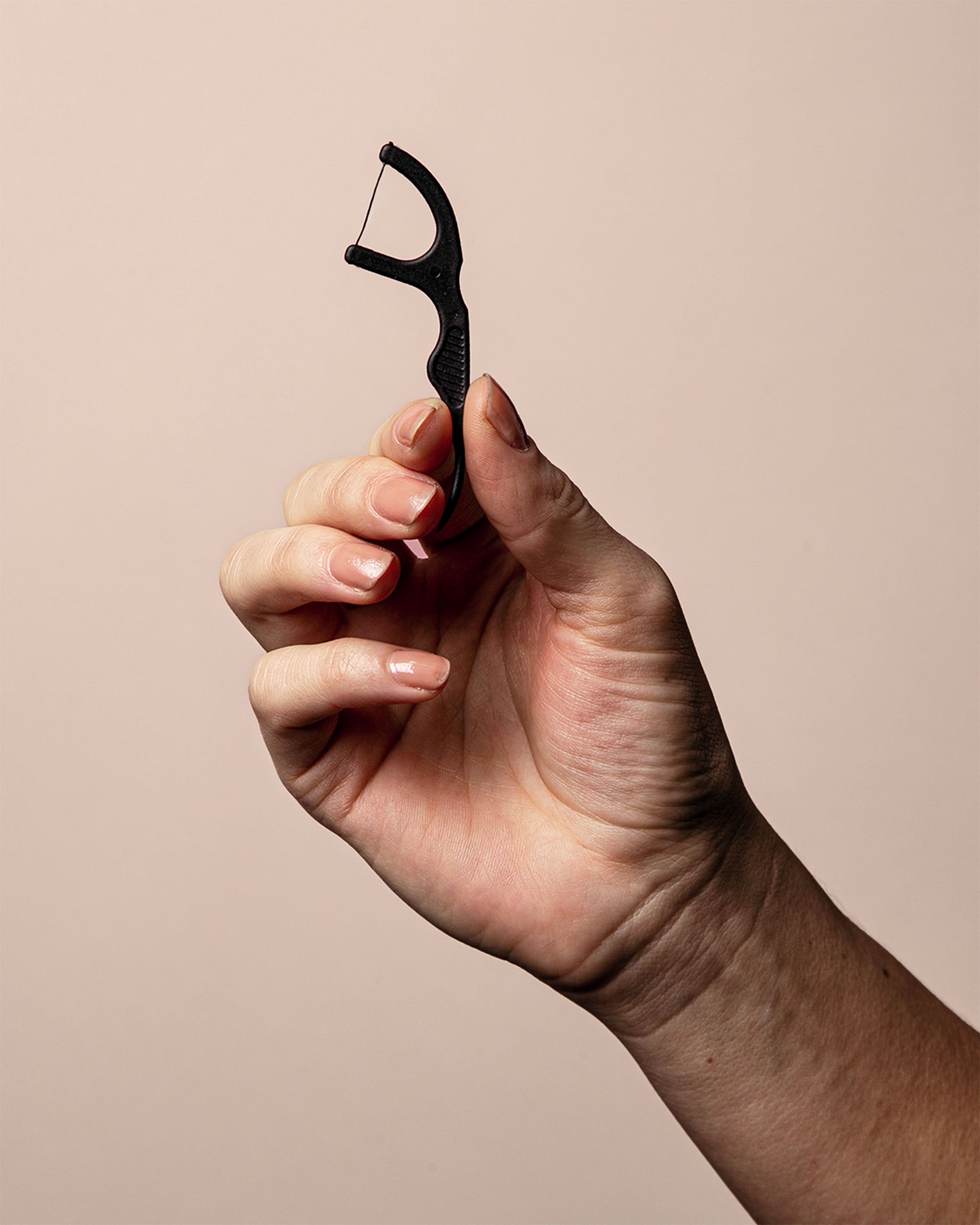 Floss Picks Single Thread - Charcoal