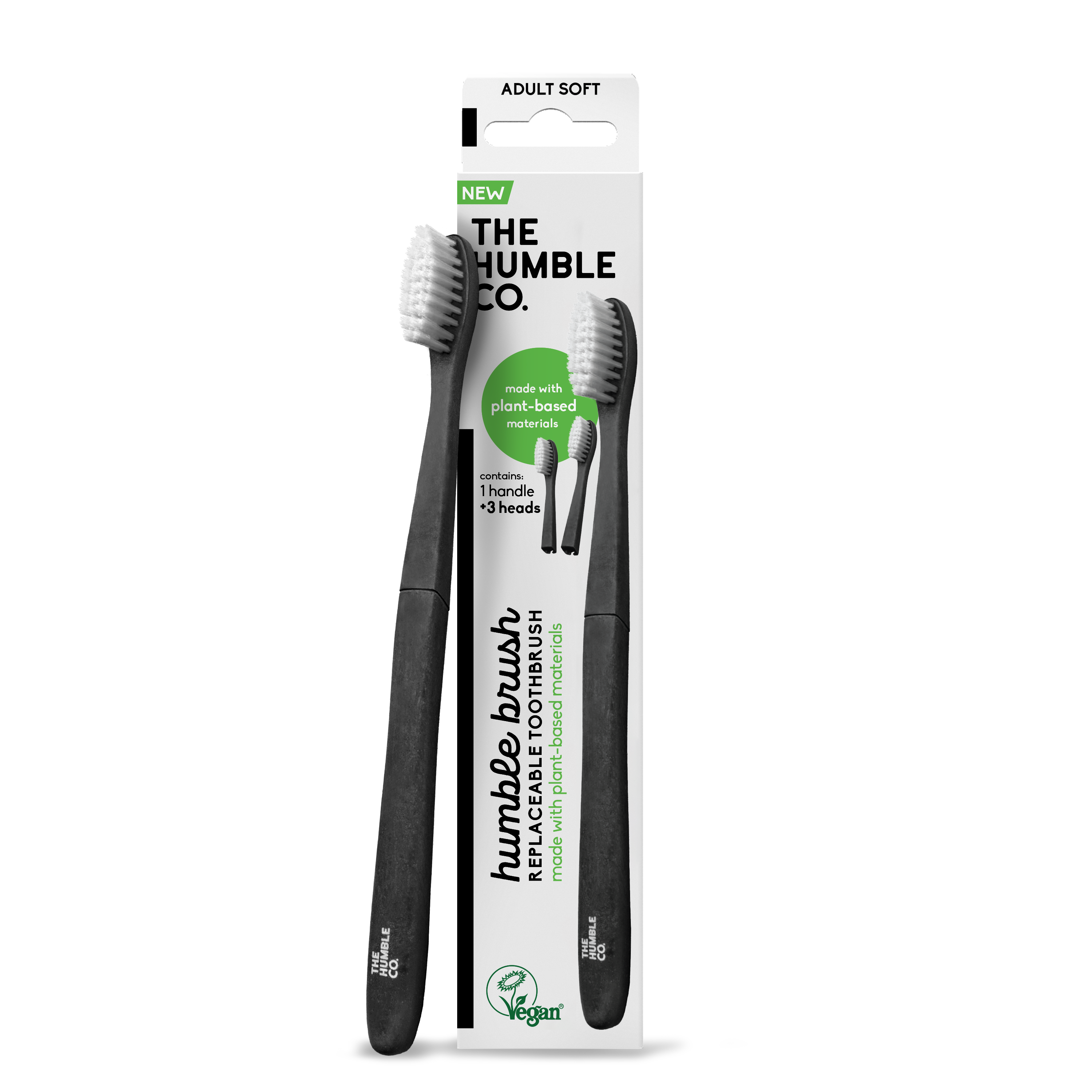 Plant-based toothbrush - Soft 3x heads