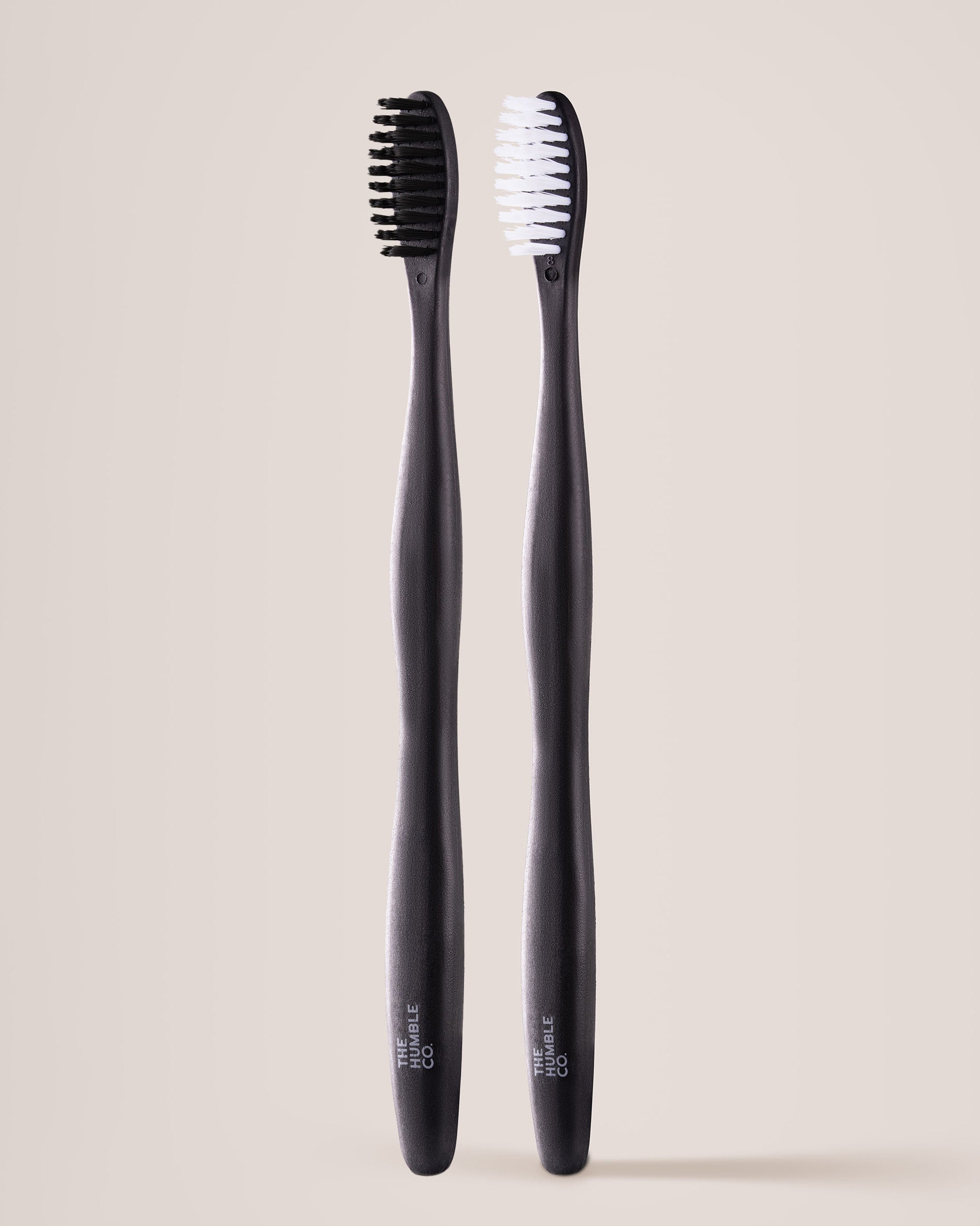 Plant-based Toothbrush 2-p - Sensitive - Black/White