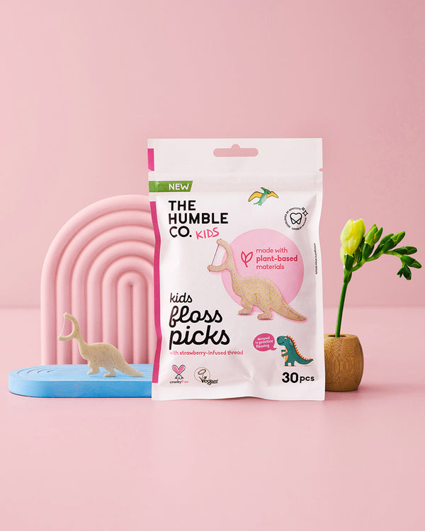 Humble Kids Floss Picks - with plant-based materials - The Humble Co.