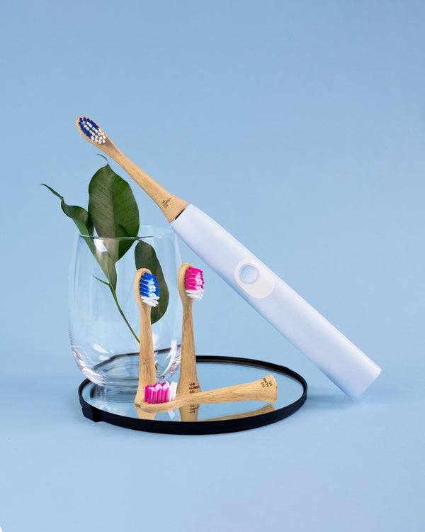 Electric Toothbrush Bamboo Heads - 4P - The Humble Co.