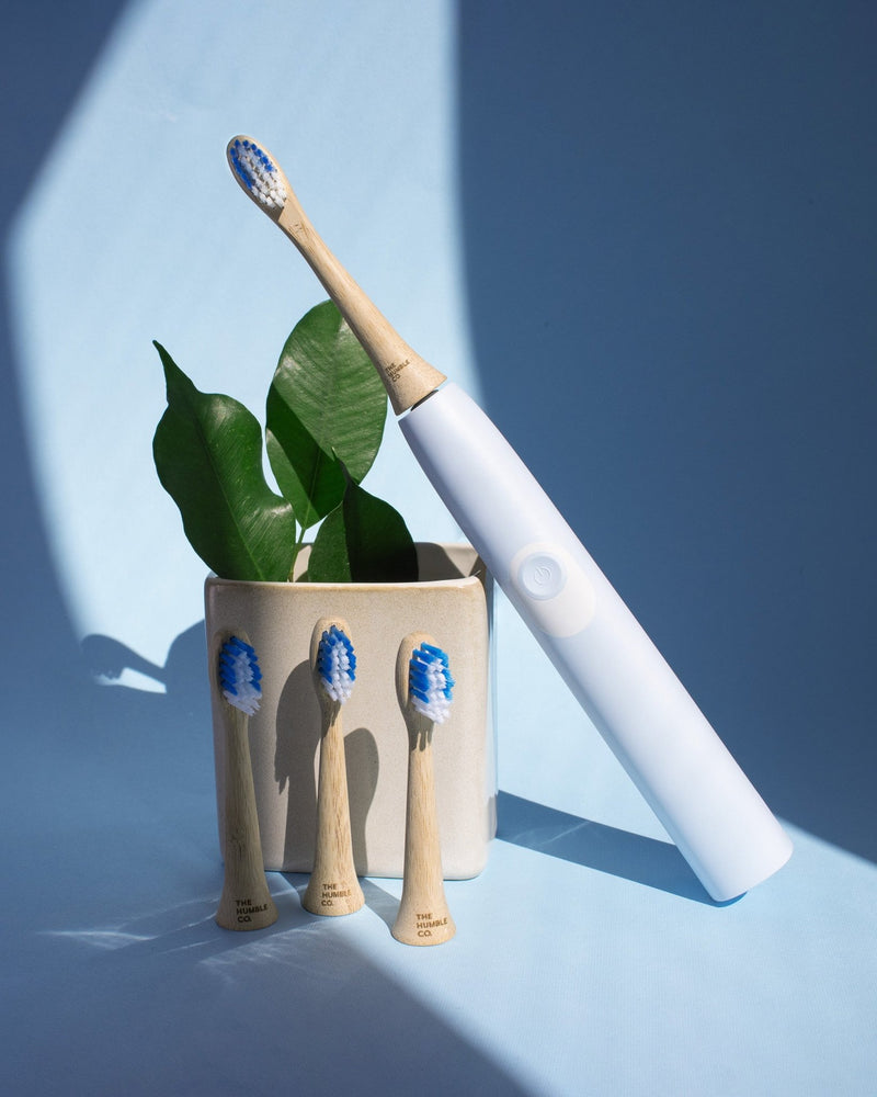 Electric Toothbrush Bamboo Heads - 4P - The Humble Co.