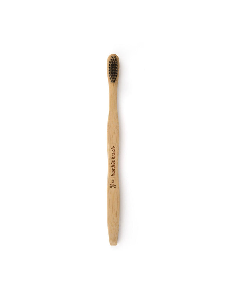 Humble Brush Adult - black, medium bristles - The Humble Co.