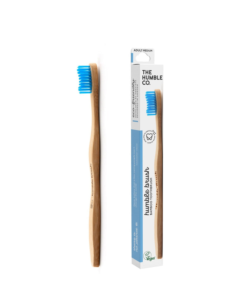Humble Brush Adult - blue, medium bristles - The Humble Co.