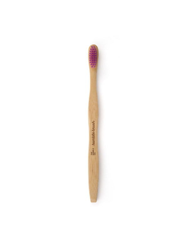 Humble Brush Adult - purple, medium bristles - The Humble Co.