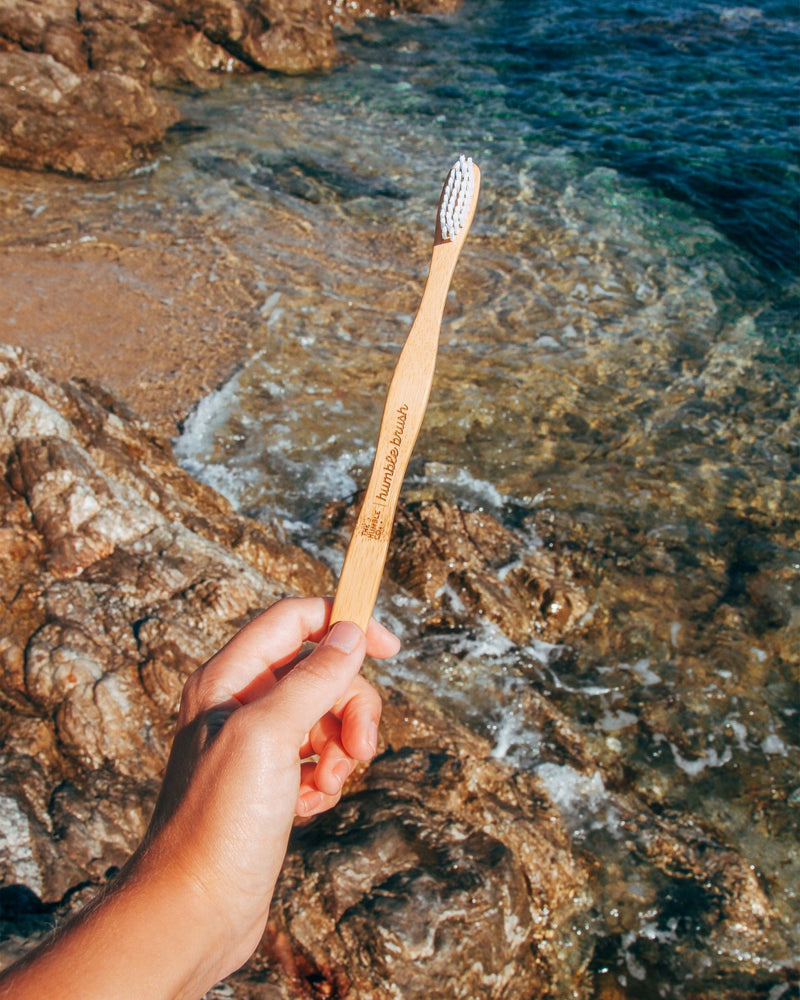 Humble Brush Adult - white, soft bristles - The Humble Co.