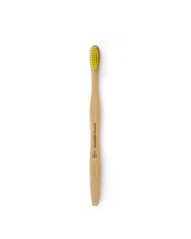Humble Brush Adult, - yellow, soft bristles - The Humble Co.