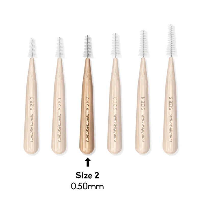 Interdental Brush Bamboo - SIZE 2 - 0,5 mm - The Humble Co.