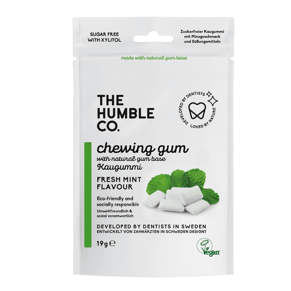 Natural Chewing Gum - Fresh Mint - The Humble Co.