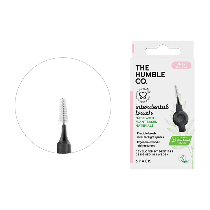 Plant Based Interdental Brush - SIZE 0 - 0,4 mm - The Humble Co.