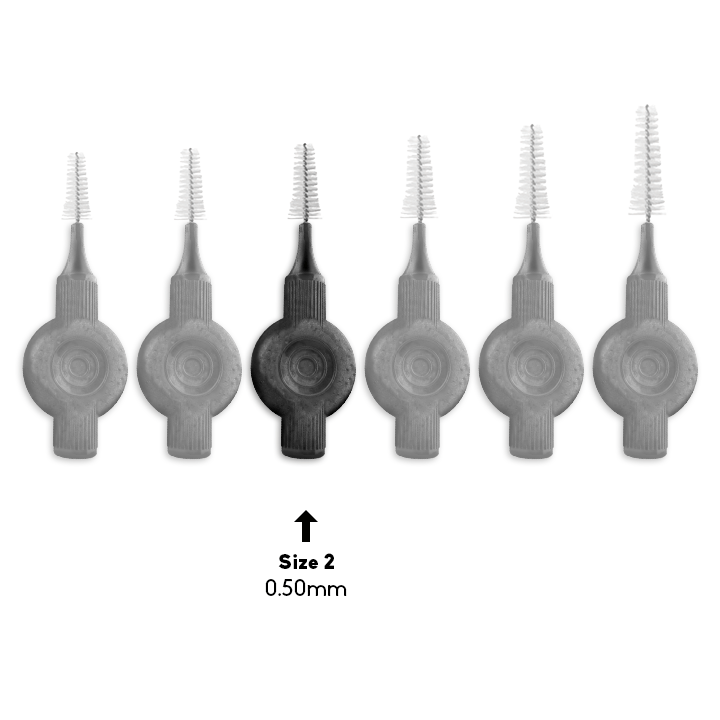 Plant Based Interdental Brush - SIZE 2 - 0,50 mm - The Humble Co.