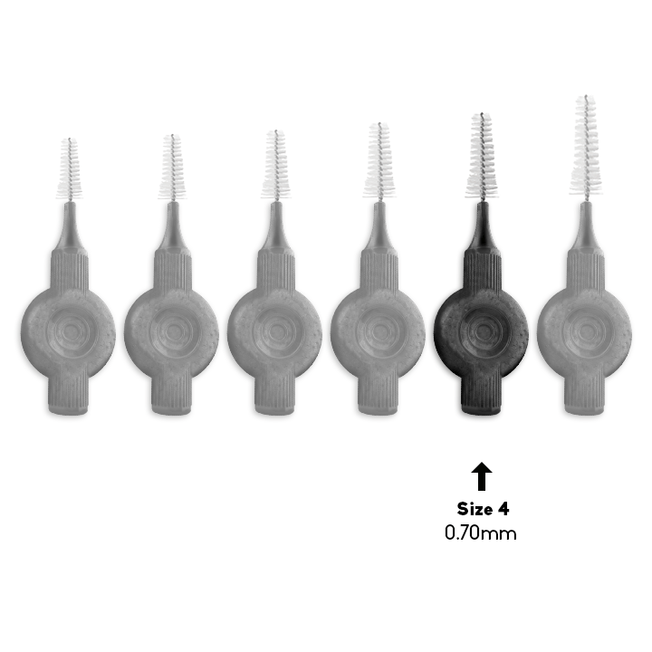 Plant Based Interdental Brush - SIZE 4 - 0,7 mm - The Humble Co.