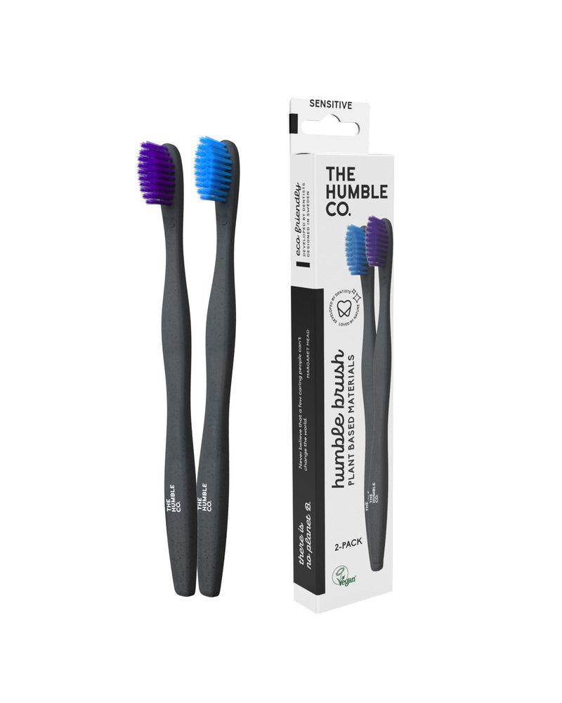 Plant based Toothbrush 2-p - Sensitive P/B - The Humble Co.