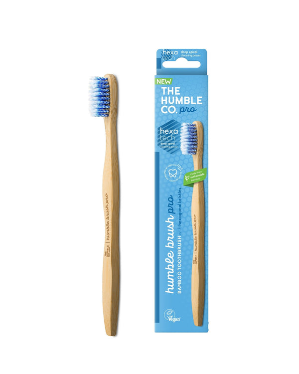 PRO - Hexatec Spiral Toothbrush, blue - The Humble Co.