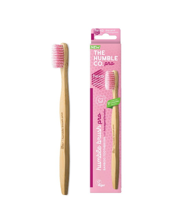 PRO - Hexatec Spiral Toothbrush, purple - The Humble Co.